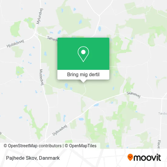 Pajhede Skov kort
