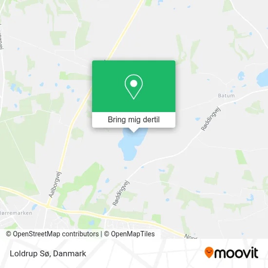 Loldrup Sø kort