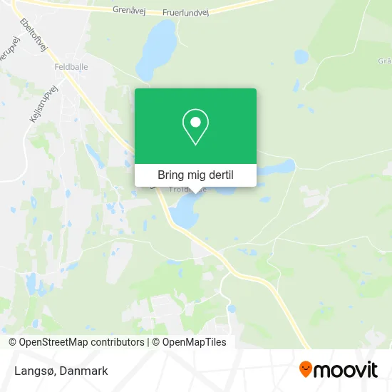 Langsø kort