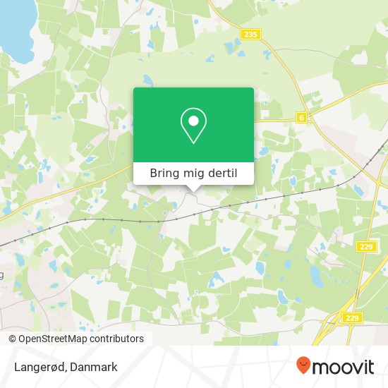 Langerød kort