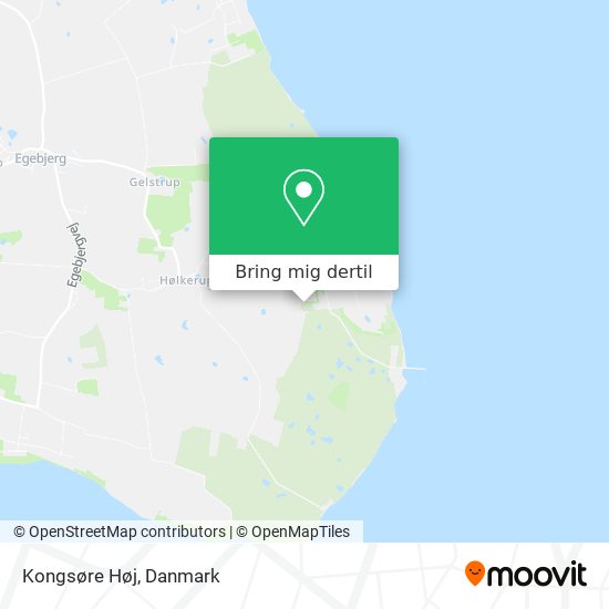 Kongsøre Høj kort