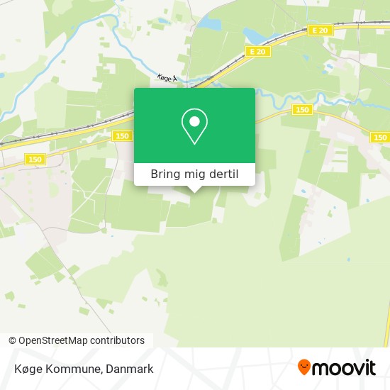 Køge Kommune kort