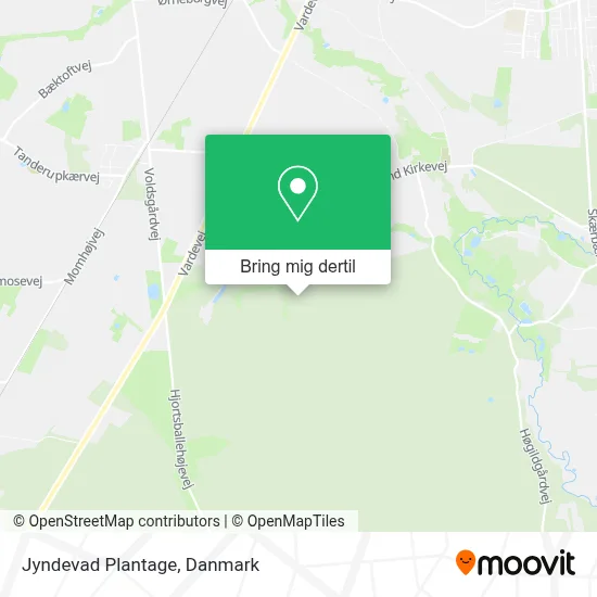 Jyndevad Plantage kort