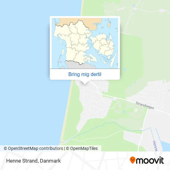 Henne Strand kort