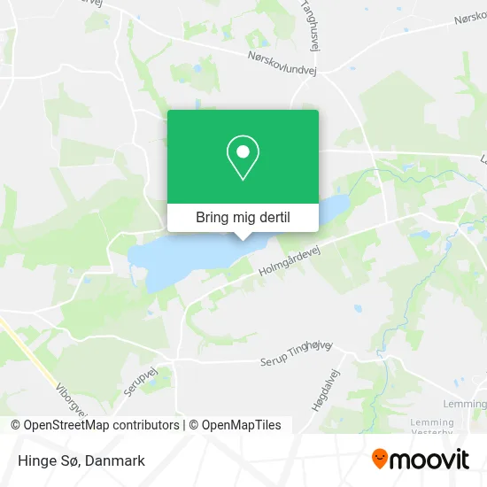 Hinge Sø kort