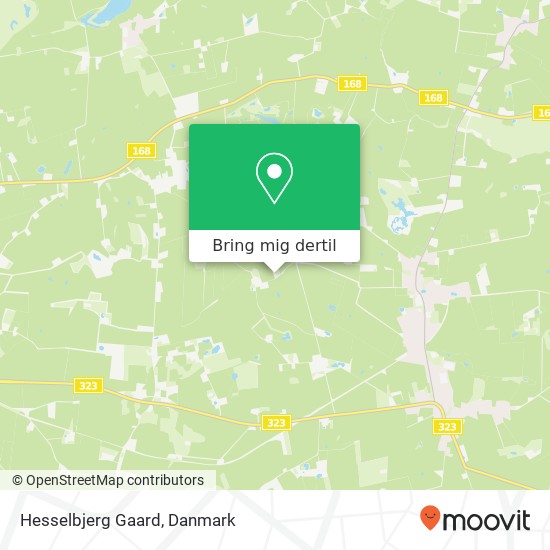 Hesselbjerg Gaard kort