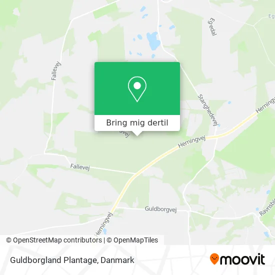 Guldborgland Plantage kort