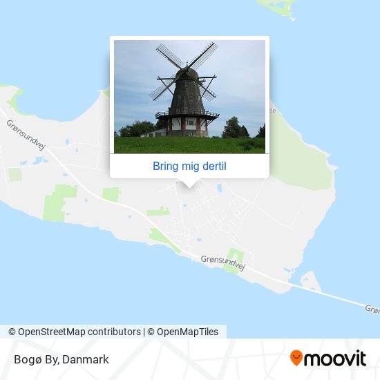 Bogø By kort