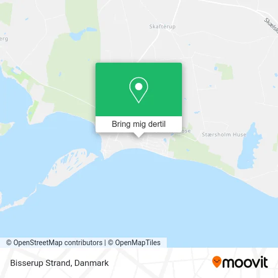 Bisserup Strand kort