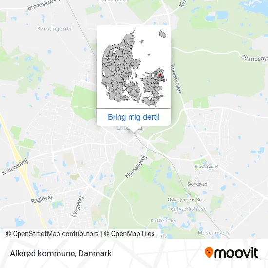 Allerød kommune kort