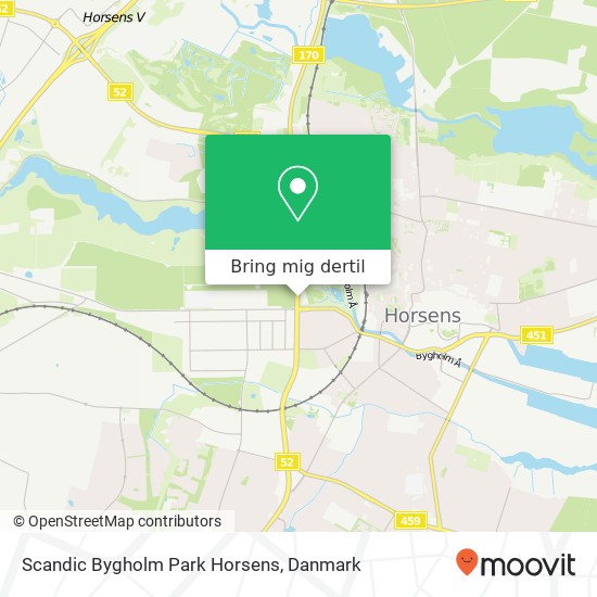 Scandic Bygholm Park Horsens kort