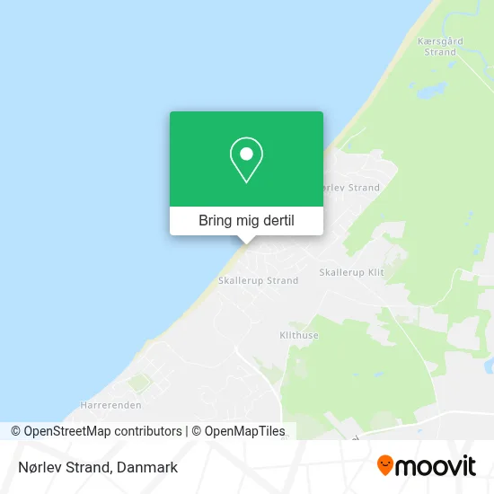 Nørlev Strand kort
