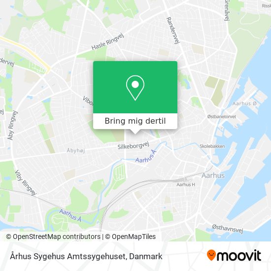 Århus Sygehus Amtssygehuset kort