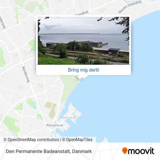 Den Permanente Badeanstalt kort