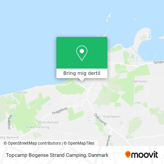 Topcamp Bogense Strand Camping kort