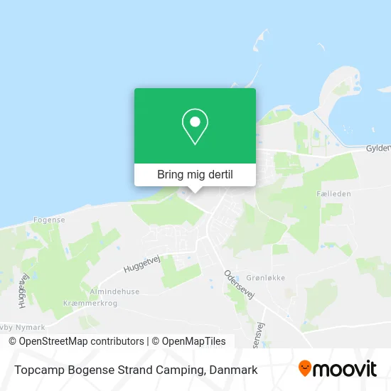Topcamp Bogense Strand Camping kort