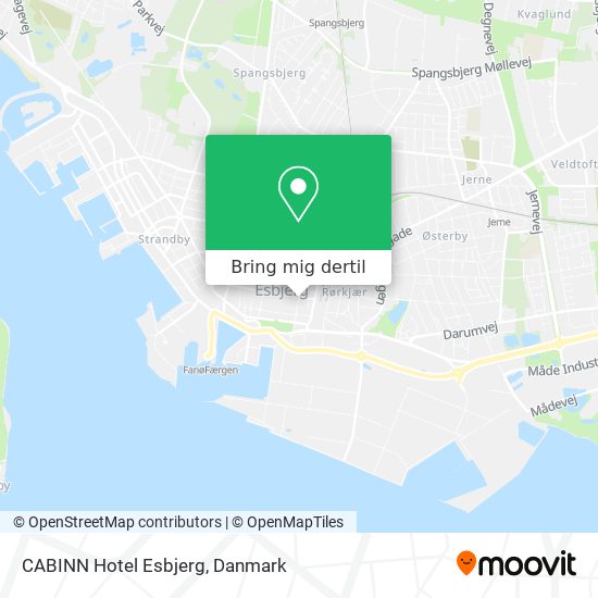 CABINN Hotel Esbjerg kort