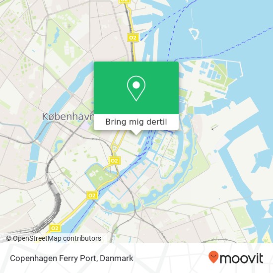Copenhagen Ferry Port kort