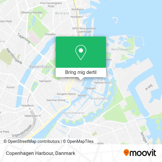 Copenhagen Harbour kort