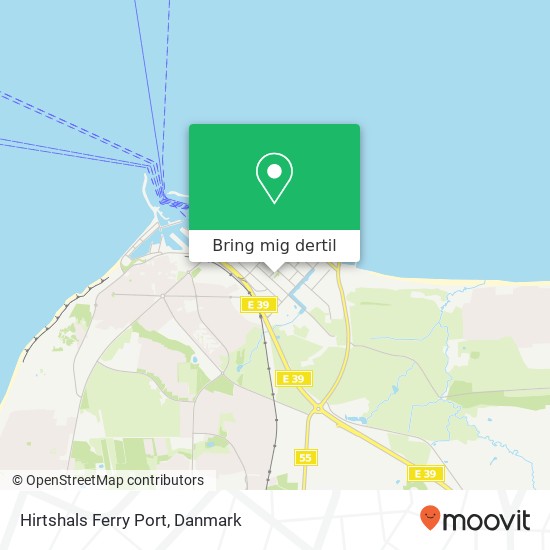 Hirtshals Ferry Port kort