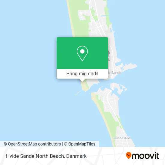 Hvide Sande North Beach kort