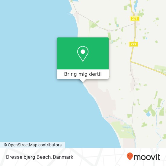 Drøsselbjerg Beach kort
