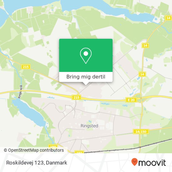 Roskildevej 123 kort