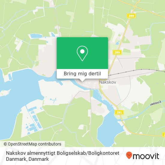 Nakskov almennyttigt Boligselskab / Boligkontoret Danmark kort