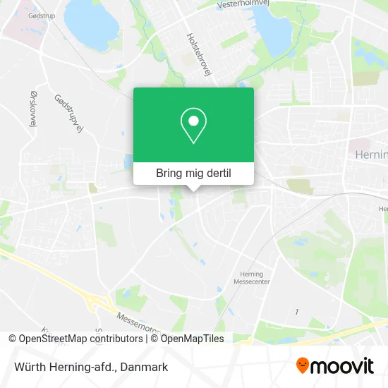 Würth Herning-afd. kort