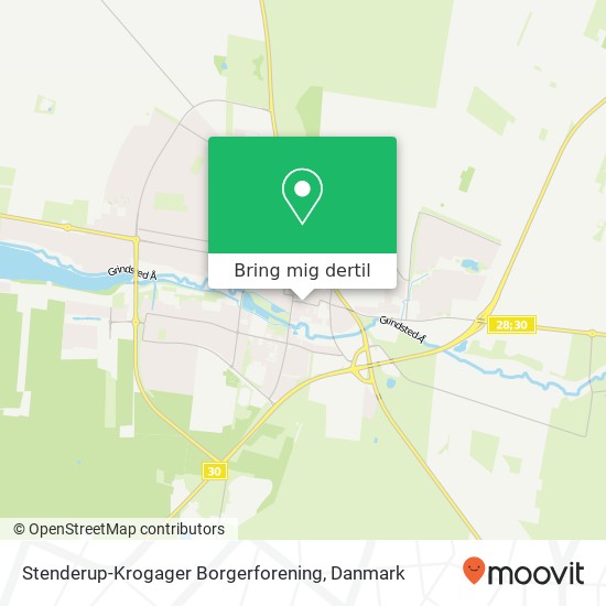 Stenderup-Krogager Borgerforening kort