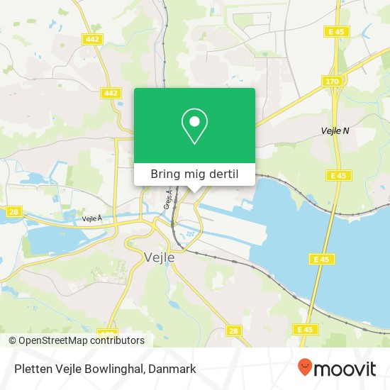 Pletten Vejle Bowlinghal kort