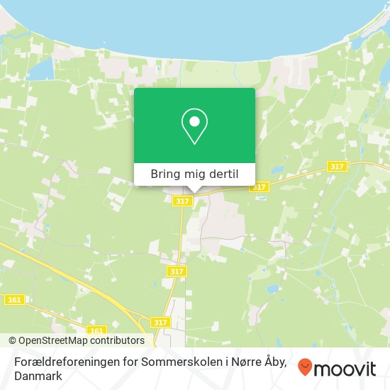 Forældreforeningen for Sommerskolen i Nørre Åby kort