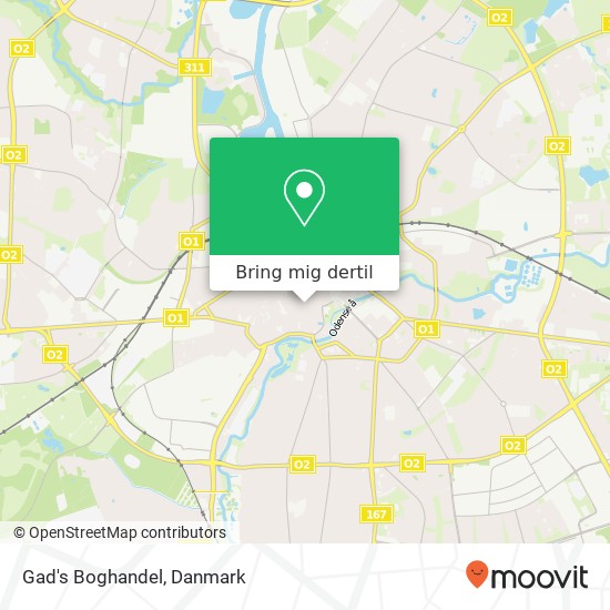 Gad's Boghandel kort