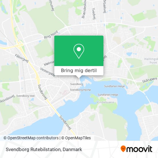 Svendborg Rutebilstation kort