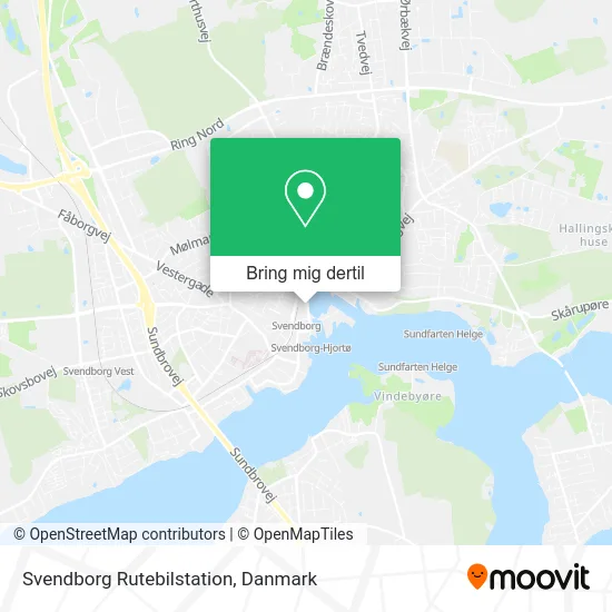 Svendborg Rutebilstation kort