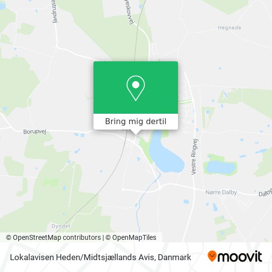Lokalavisen Heden / Midtsjællands Avis kort