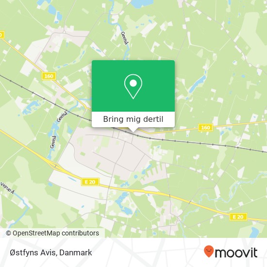 Østfyns Avis kort