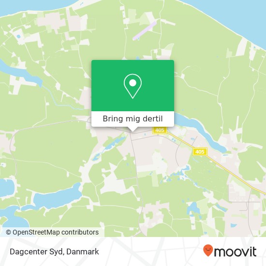 Dagcenter Syd kort