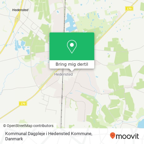 Kommunal Dagpleje i Hedensted Kommune kort
