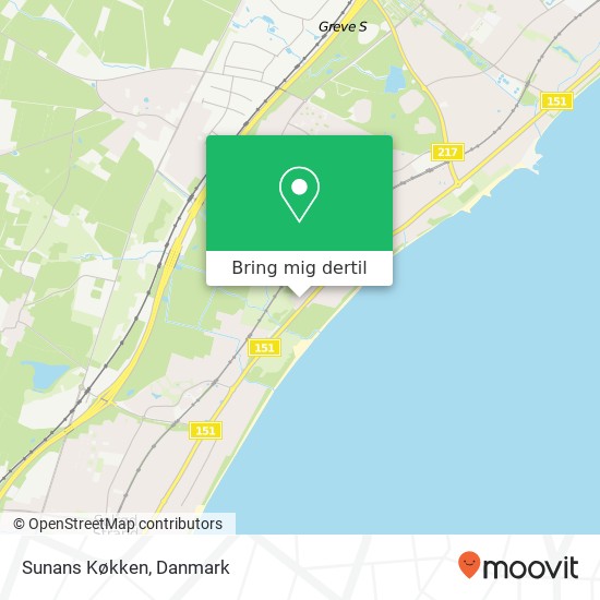 Sunans Køkken kort