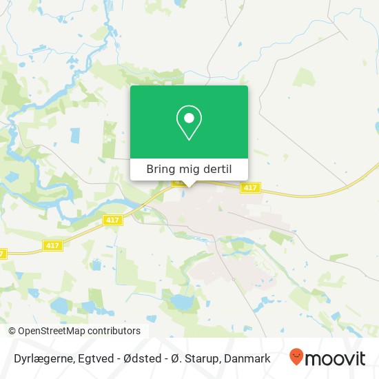 Dyrlægerne, Egtved - Ødsted - Ø. Starup kort