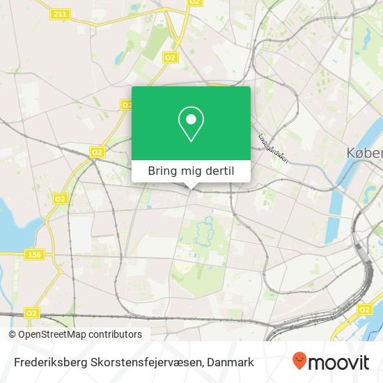Frederiksberg Skorstensfejervæsen kort