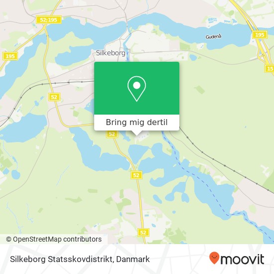 Silkeborg Statsskovdistrikt kort