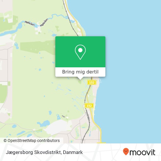 Jægersborg Skovdistrikt kort