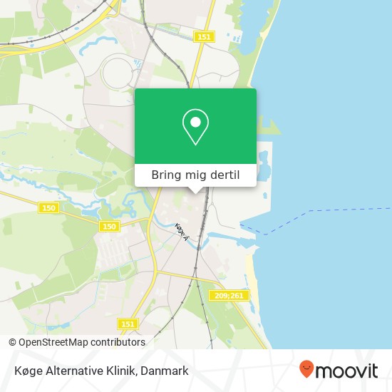 Køge Alternative Klinik kort