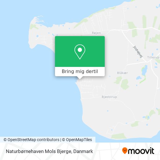 Naturbørnehaven Mols Bjerge kort