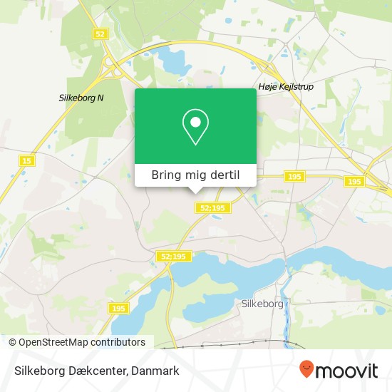 Silkeborg Dækcenter kort