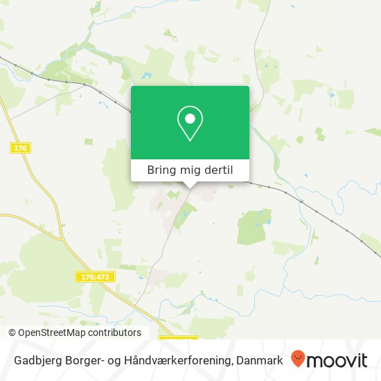 Gadbjerg Borger- og Håndværkerforening kort