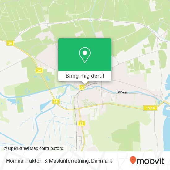 Homaa Traktor- & Maskinforretning kort