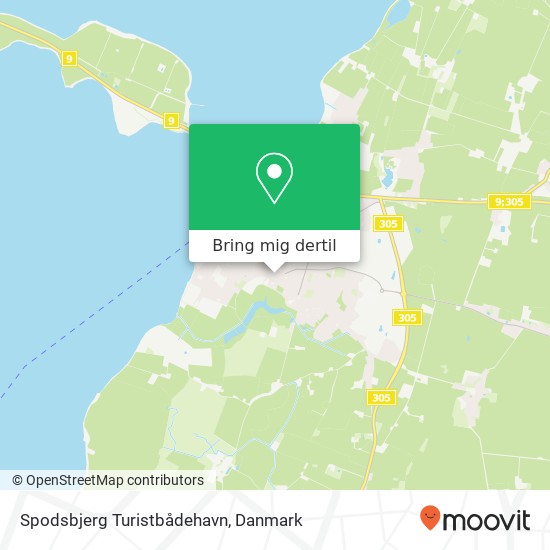 Spodsbjerg Turistbådehavn kort